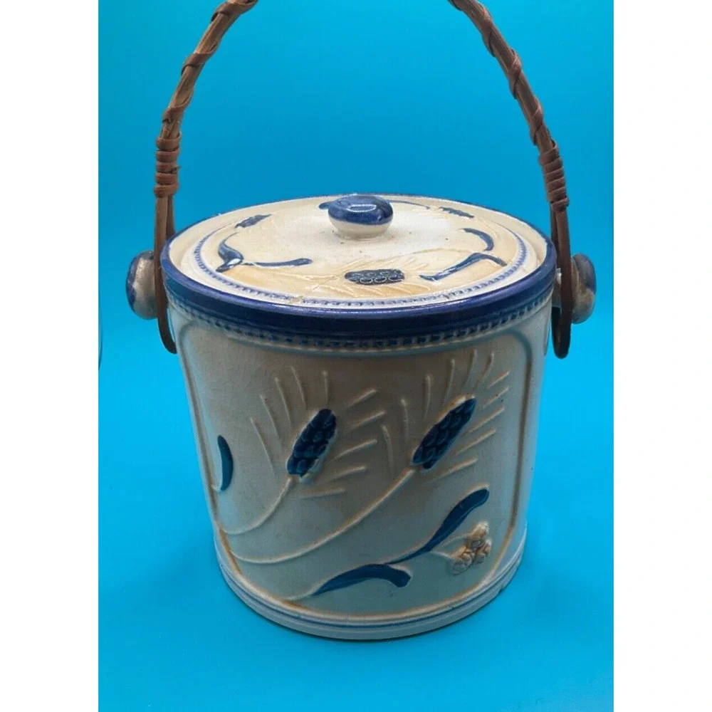 🍪 Vintage Ceramic Colonial Theme Cookie Jar‎ - 5